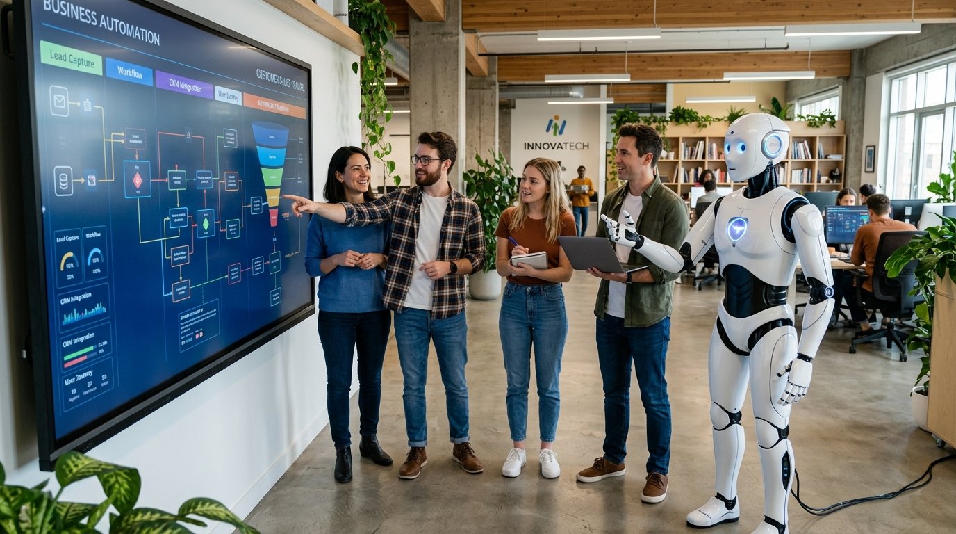 Equipo de MT Marketing implementando agentes de inteligencia artificial para empresas