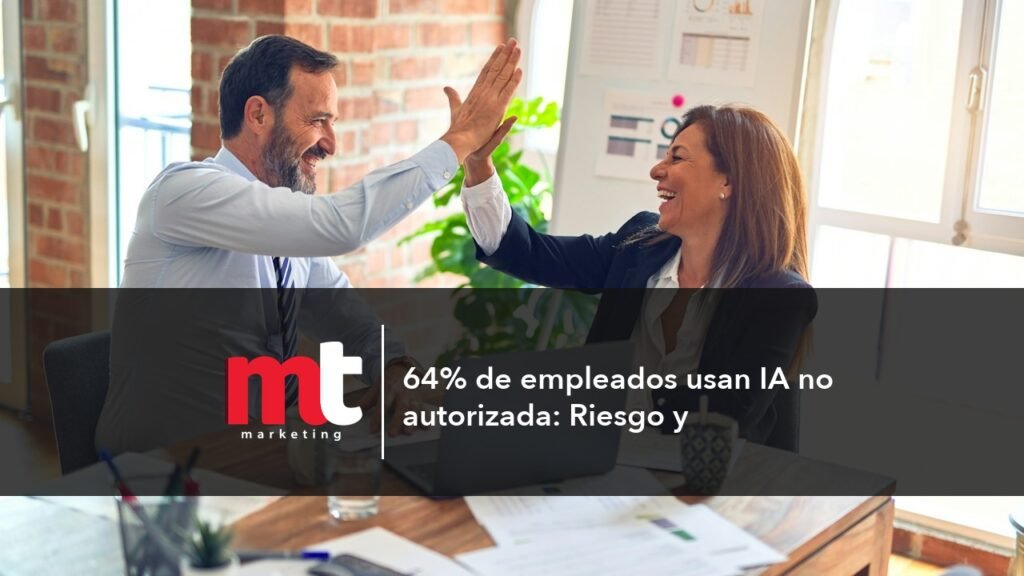 MT Marketing - 64% de empleados usan IA no autorizada: Riesgo y